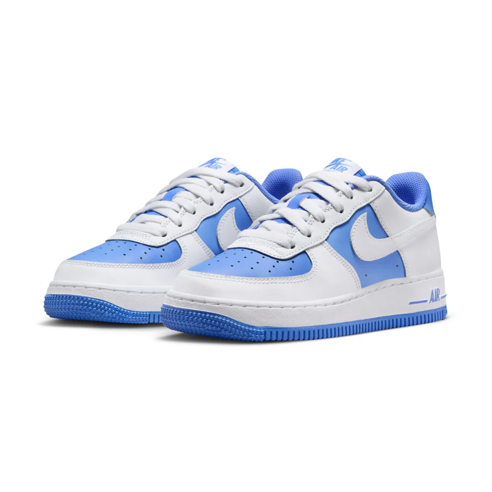 Grade School Nike Air Force 1 BG 'White/Royal Pulse' - HV0936-100