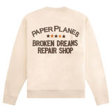 Paper Planes Broken Dreams Repair Shop  Crew -Cream- 300407