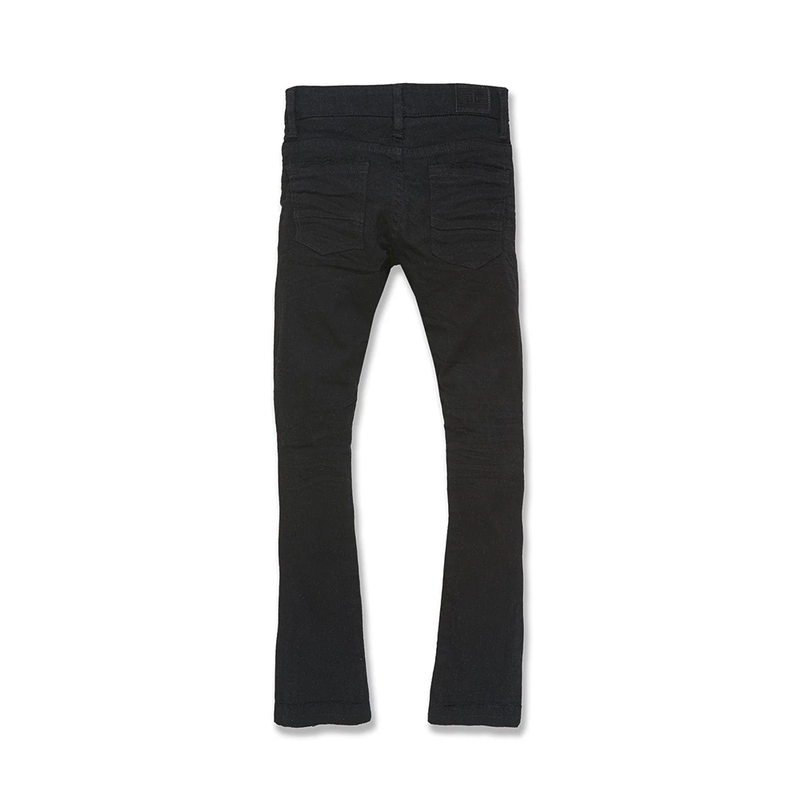 Kids Jordan Craig Stacked Tribeca Twill Pants -Black-JTF990RK