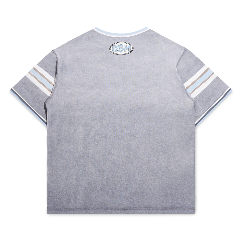 Diet Starts Monday SL&D Athletic Tee-Heather Grey/Blue-DSM-FA25-035