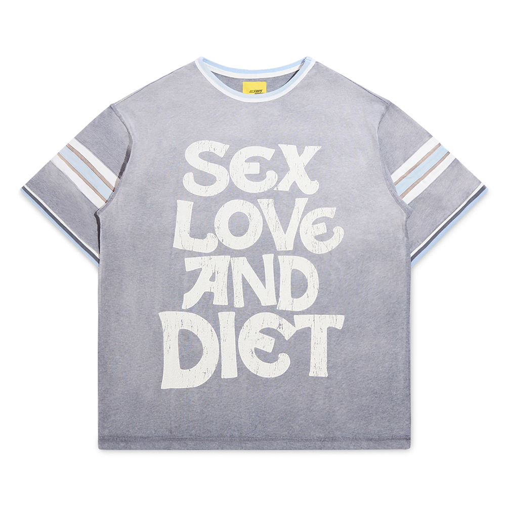 Diet Starts Monday SL&D Athletic Tee-Heather Grey/Blue-DSM-FA25-035