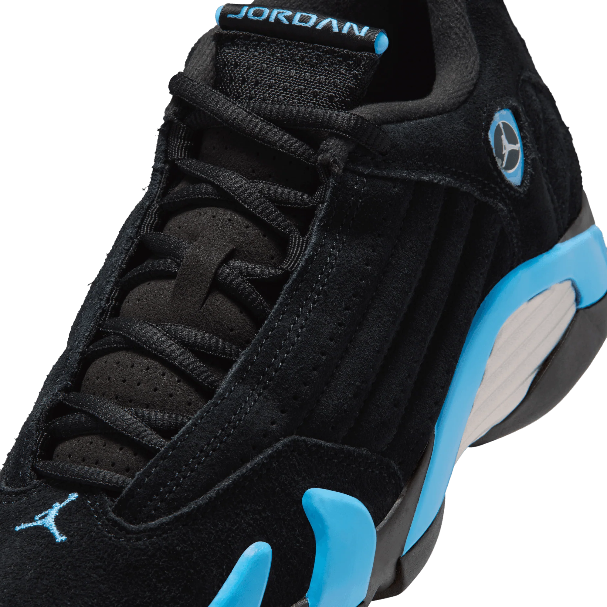 Grade School Air Jordan 14 Retro 'Black/University Blue' - 487524-007