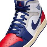 Men's Air Jordan 1 Mid 'White/Deep Royal Blue' - DQ8426-102
