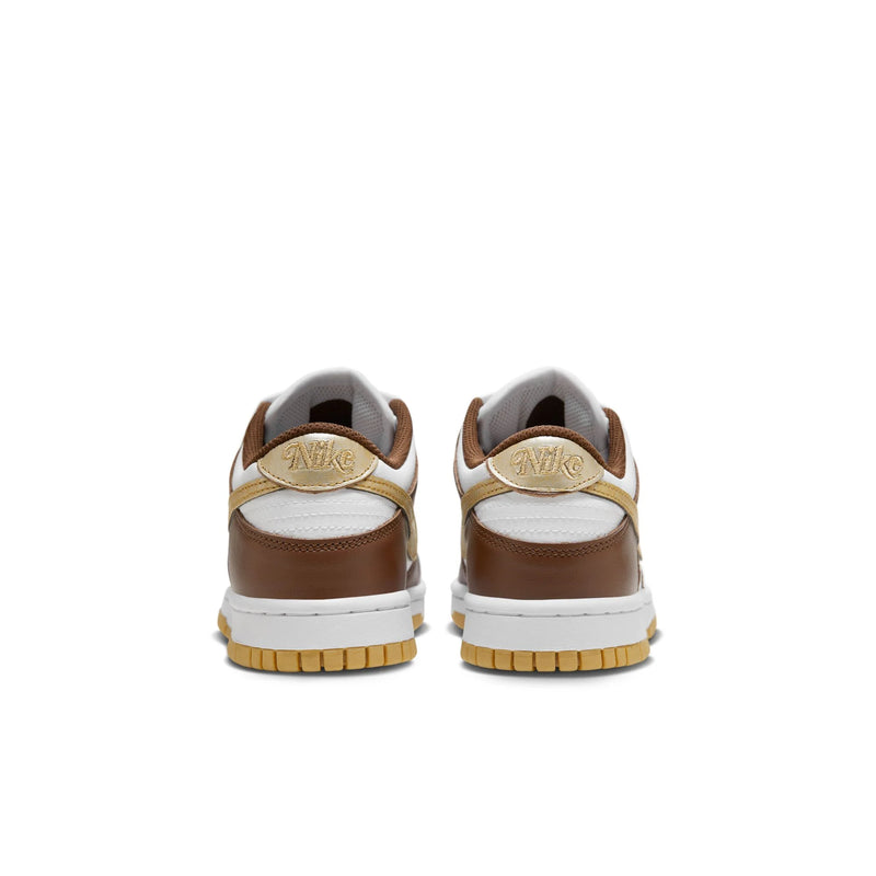 Nike Dunk Low 'White/Metallic Gold White Cacao Wow' - HM3725-171 (GS)