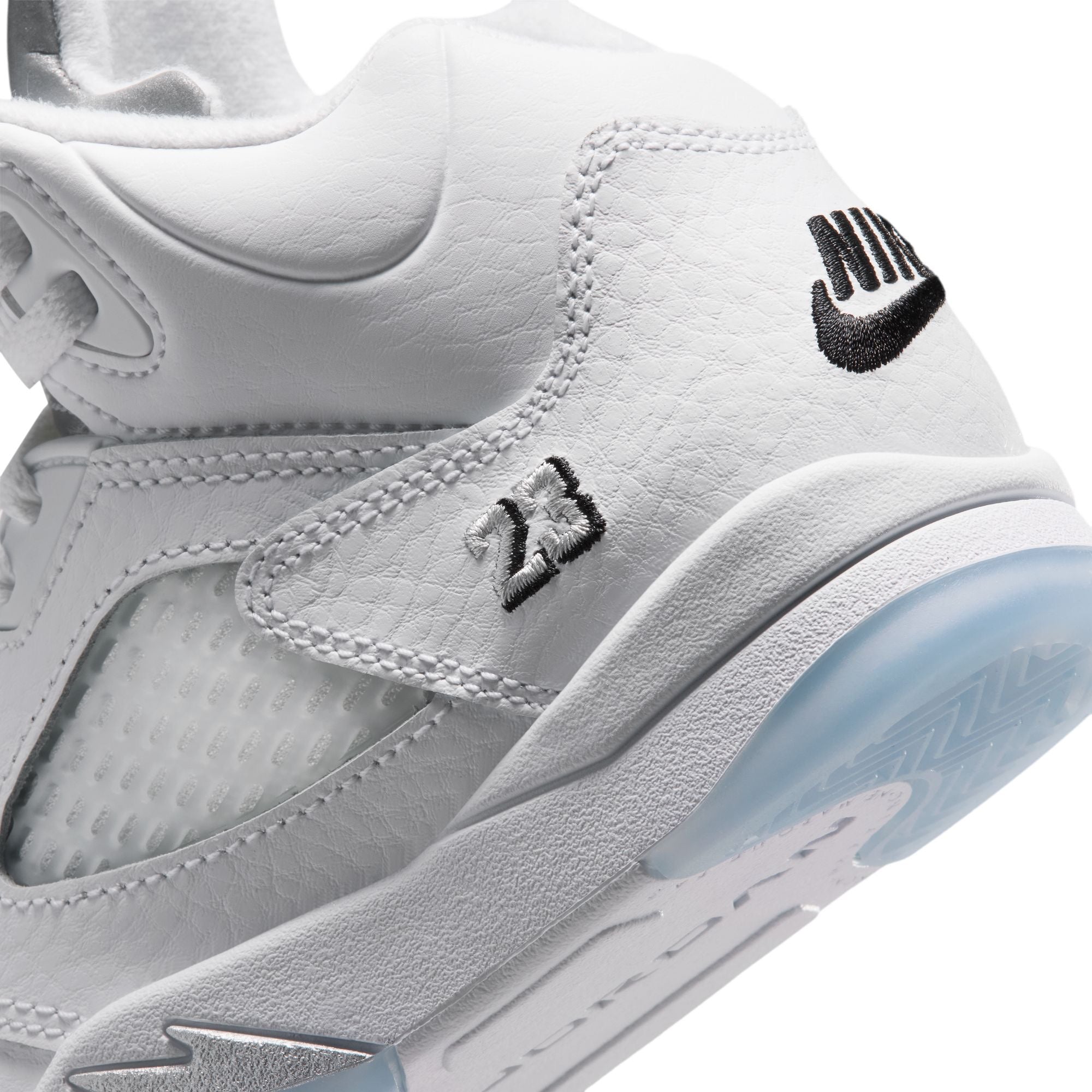 Preschool Jordan 5 Retro OG 'White Metallic' - HQ7979-103