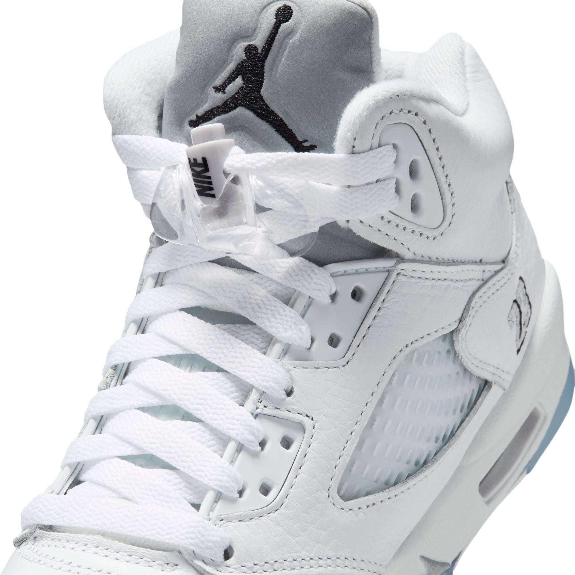 Grade School Air Jordan 5 Retro OG 'White Metallic' - HQ7980-103