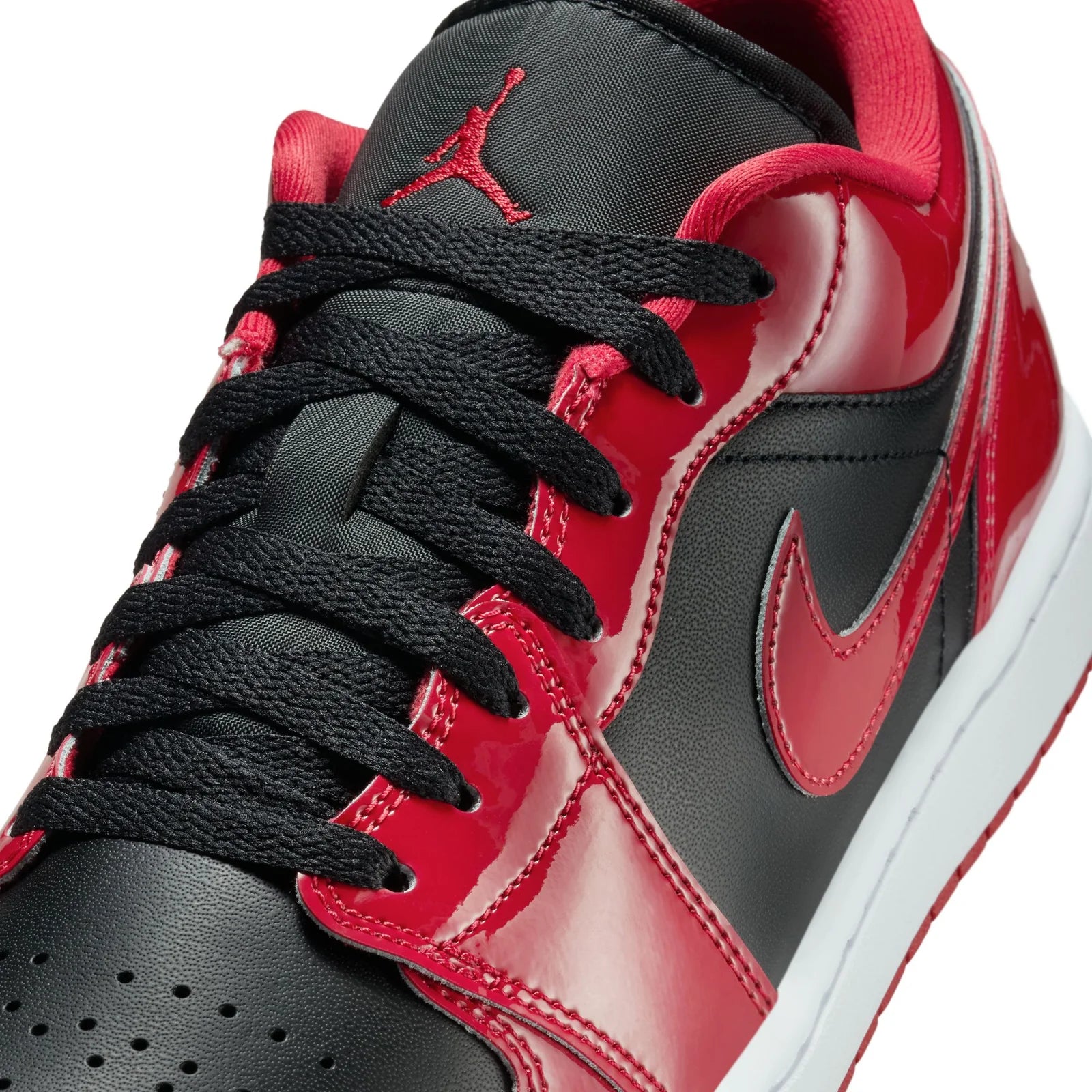 Men's Air Jordan 1 Low SE 'Patent Varsity Red' - HV4089-006