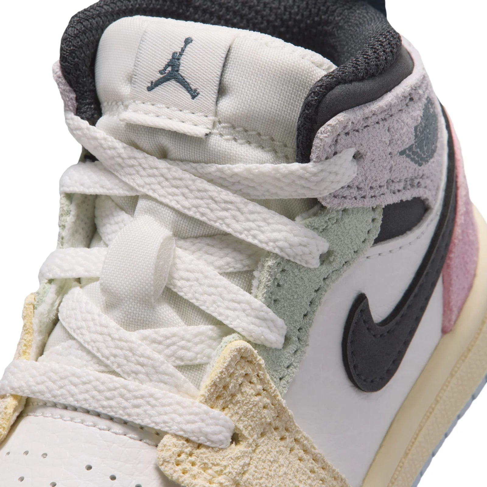 Toddler Jordan 1 Mid SE 'Sail/Iced Jade' - IB7054-100