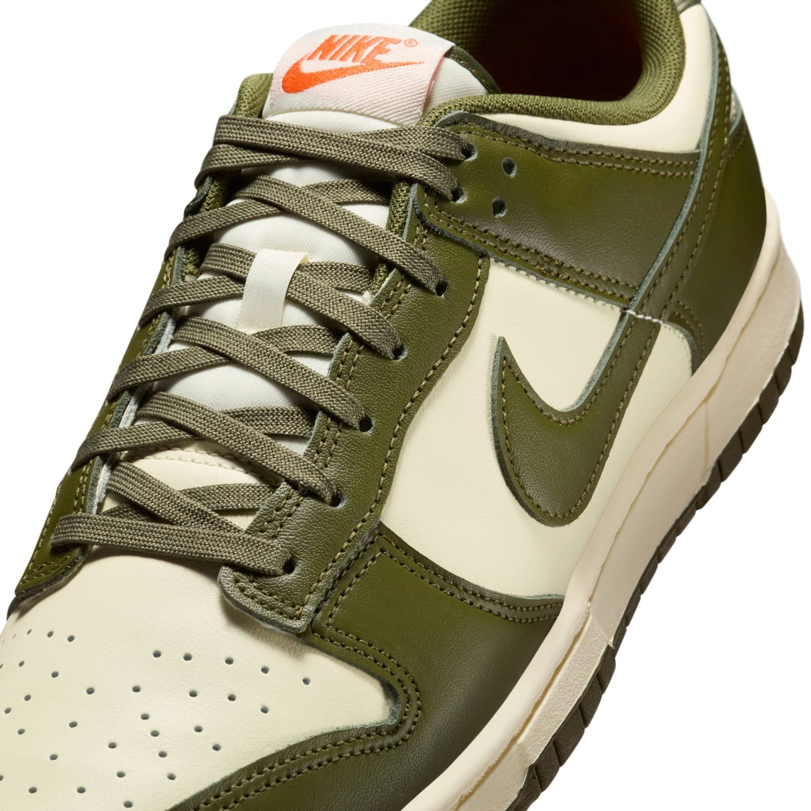 Men's Nike Dunk Low Retro -Coconut Milk/rough Green-electro Orange-IH0245-113