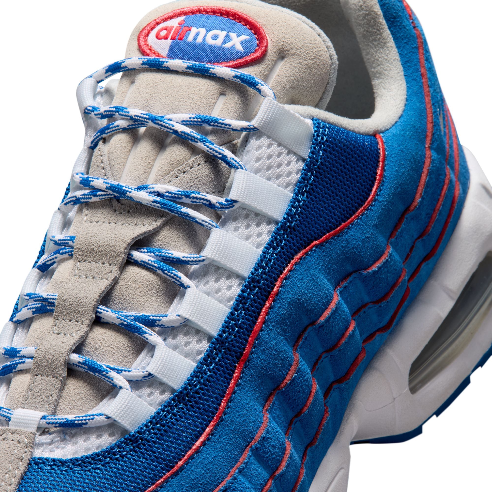 Men's Nike Air Max 95 Big Bubble 'Blue Sapphire and Action Red' - IR1944-400