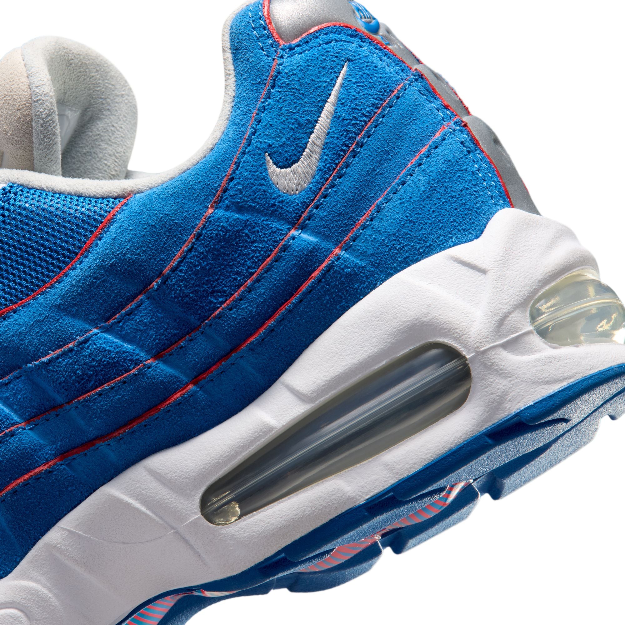 Men's Nike Air Max 95 Big Bubble 'Blue Sapphire and Action Red' - IR1944-400