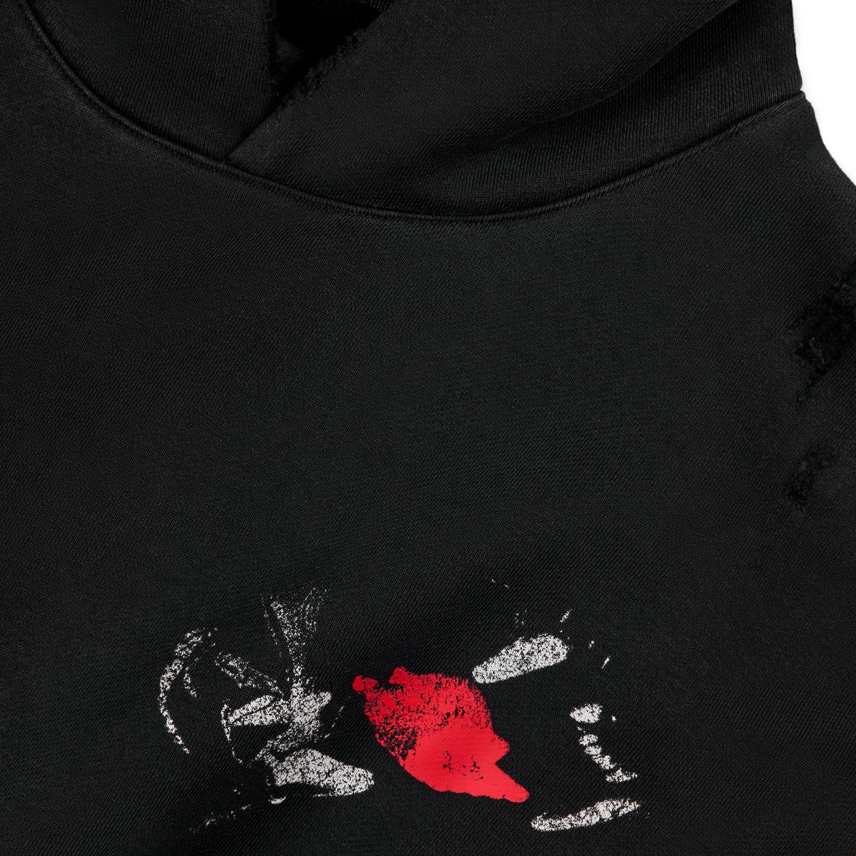 Jordan x Neighborhood Black Cat Pullover Hoodie-Black/University Red - IW4150-010