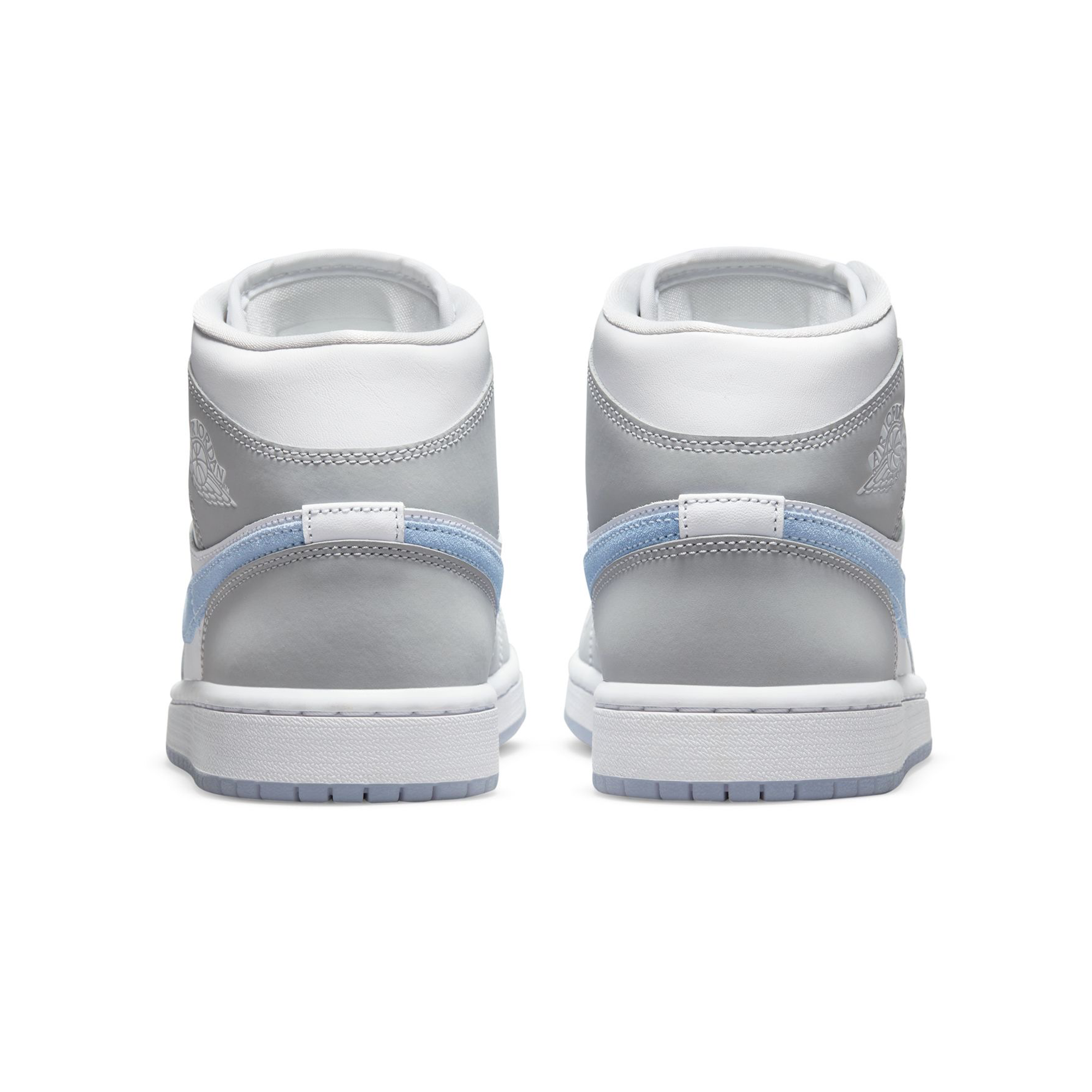 Women's Air Jordan 1 Mid 'White/Wolf Grey' - BQ6472-105