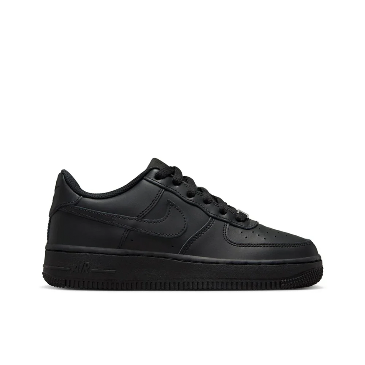 Grade School Nike Air Force 1 Low LE 'Triple Black' - DH2920-001