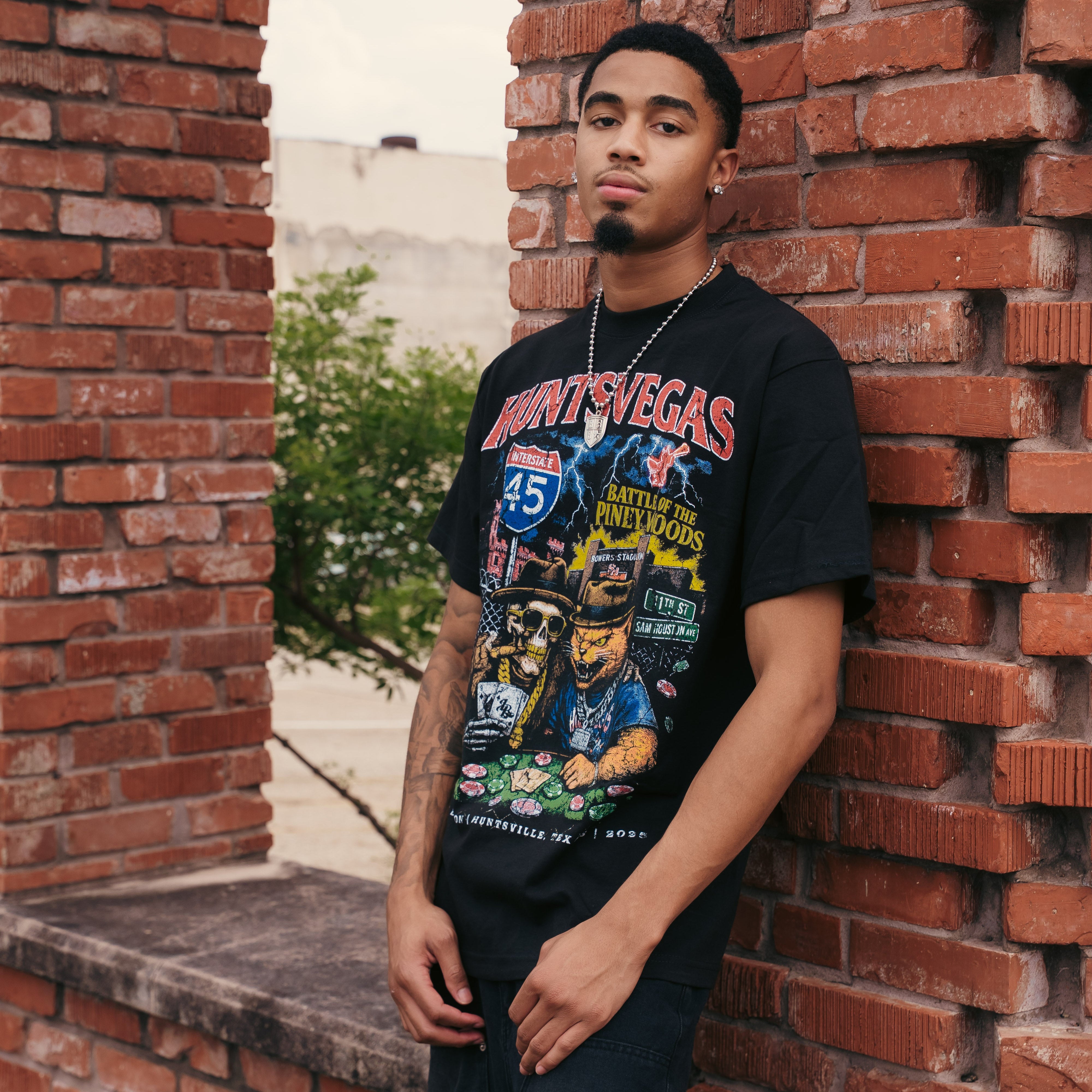 Lee Baron 'HUNTSVEGAS' 4.0 Tee-Black