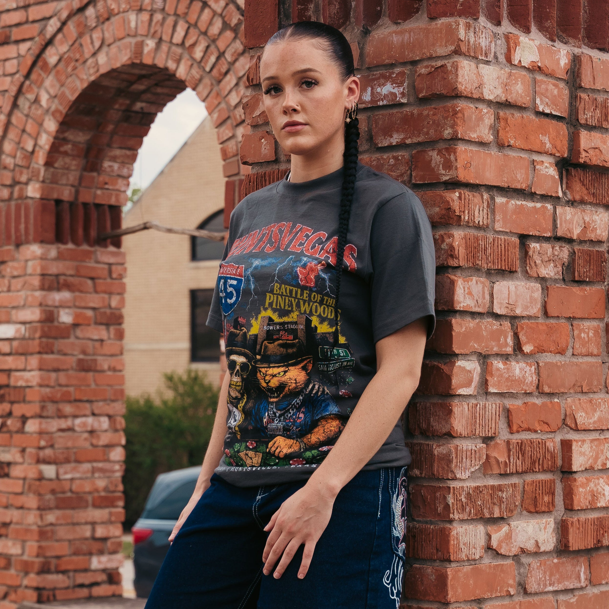 Lee Baron 'HUNTSVEGAS' 4.0 Tee-Gray