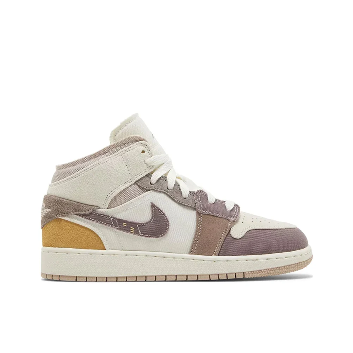 Grade School Air Jordan 1 Mid SE 'Craft' - DZ4466-102