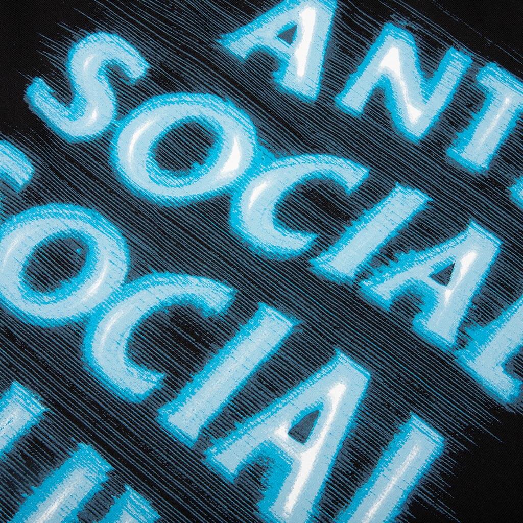 Anti Social Social Club Glow In The Dark Tee-Black - ASSCFW26SS05