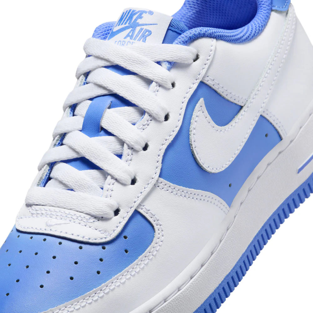 Grade School Nike Air Force 1 BG 'White/Royal Pulse' - HV0936-100