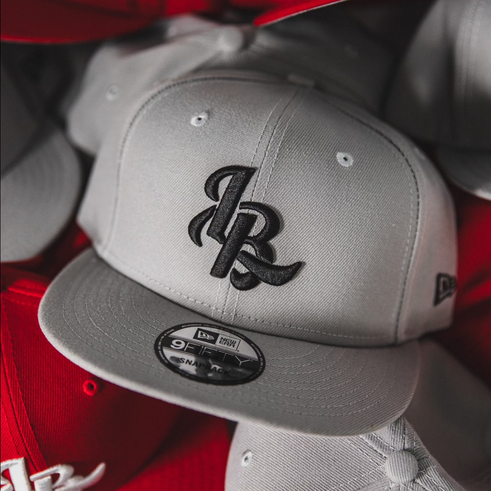 Lee Baron X New Era 9Fifty Snapback Hat-Gray