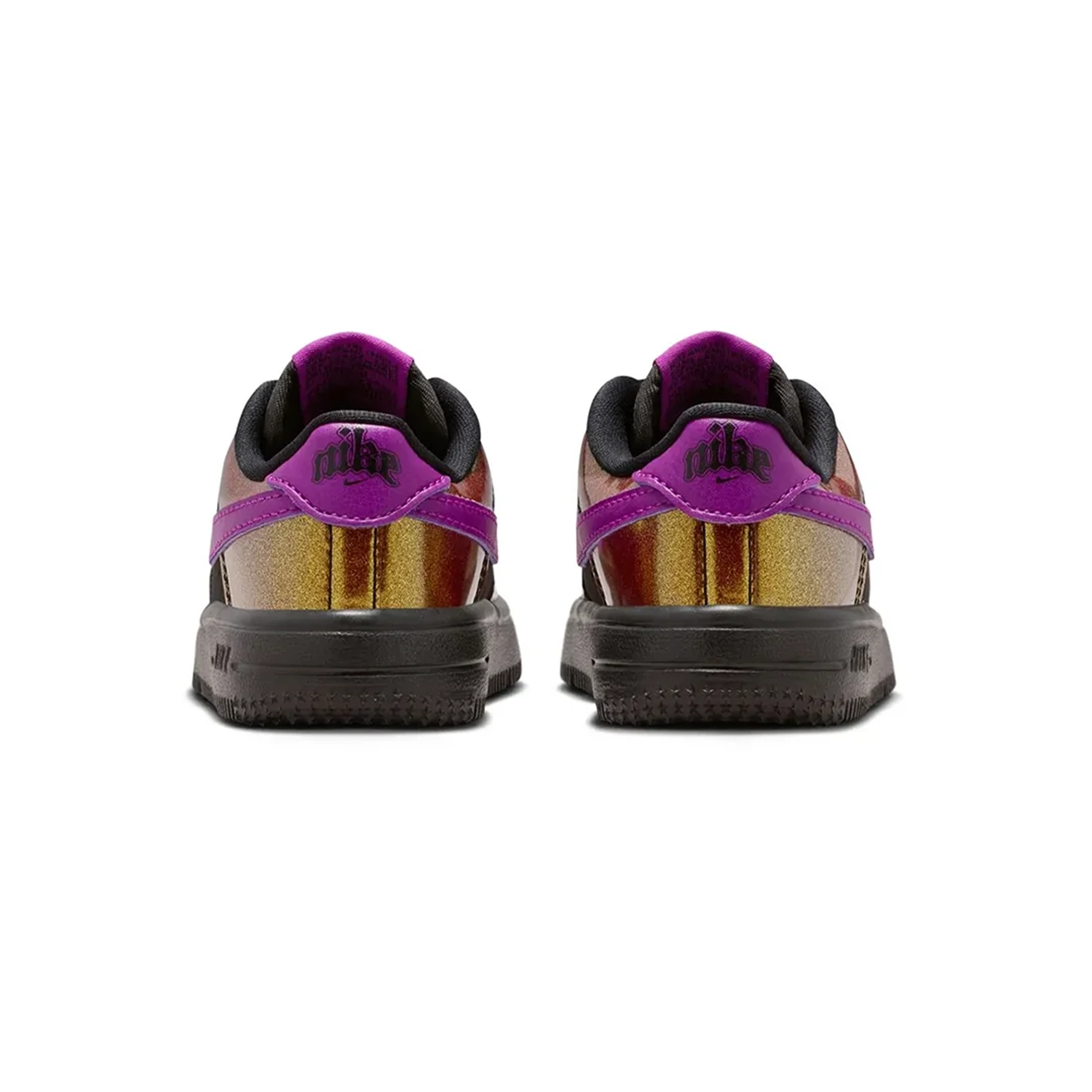 Toddler Nike Air Force 1 Low Lace 'Gold Black Berry' - IQ2739-001