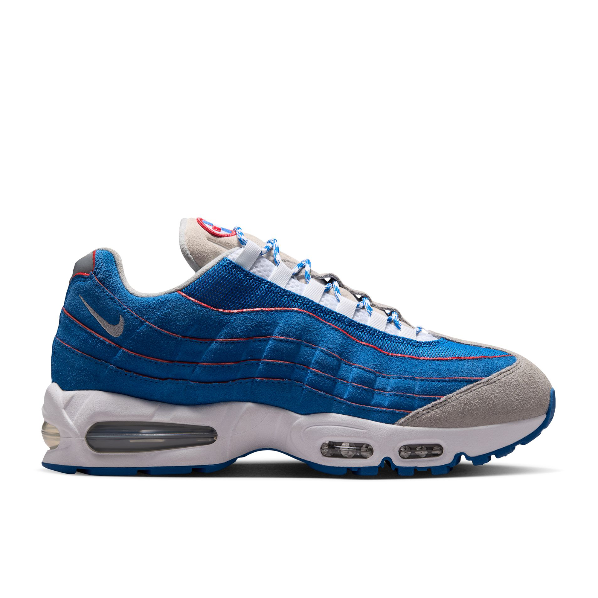 Men's Nike Air Max 95 Big Bubble 'Blue Sapphire and Action Red' - IR1944-400