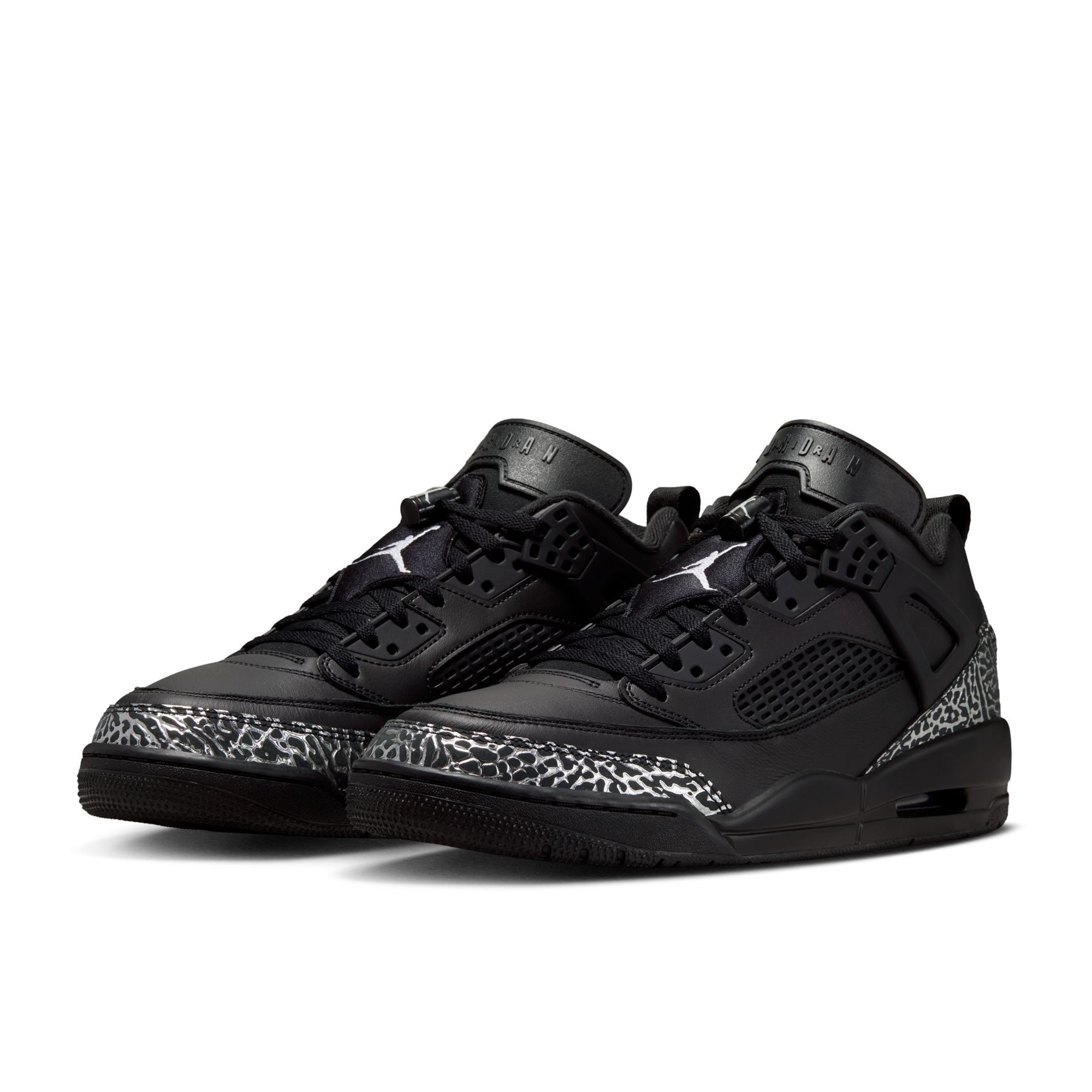 Men's Jordan Spizike Low 'Black Metallic Silver' - IV2417-010