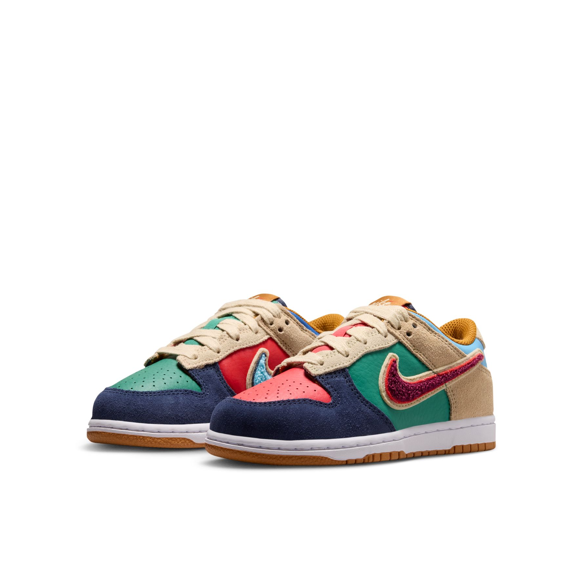 Preschool Nike Dunk Low BG 'Mismatch' - IV6202-410
