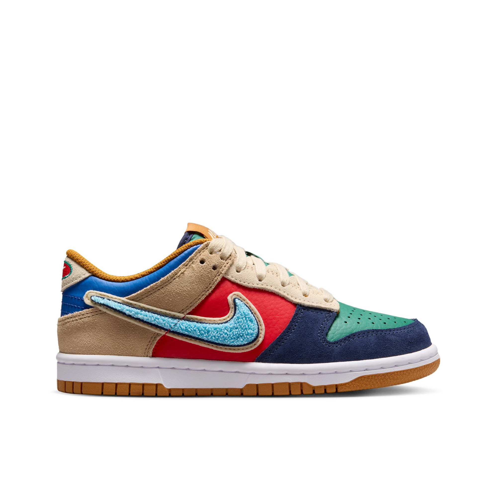 Grade School Nike Dunk Low BG 'Mismatch' - IV6203-410