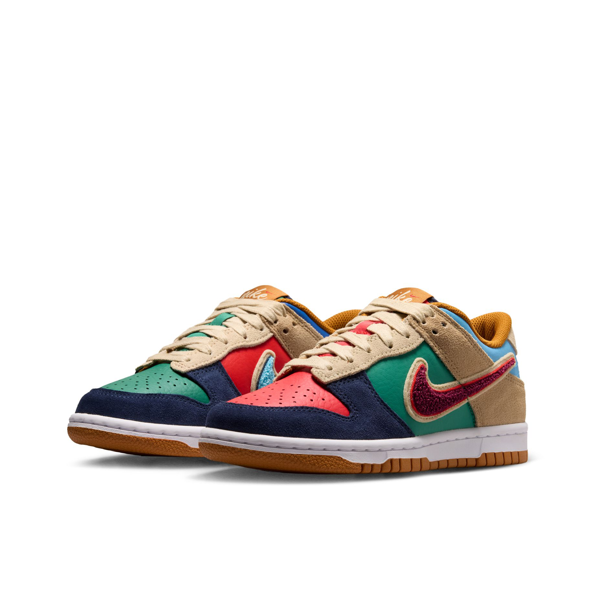 Grade School Nike Dunk Low BG 'Mismatch' - IV6203-410