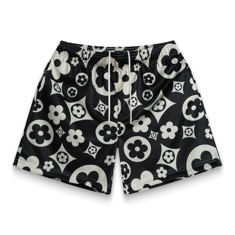 Bravest Studios Flower Shorts Black Cream