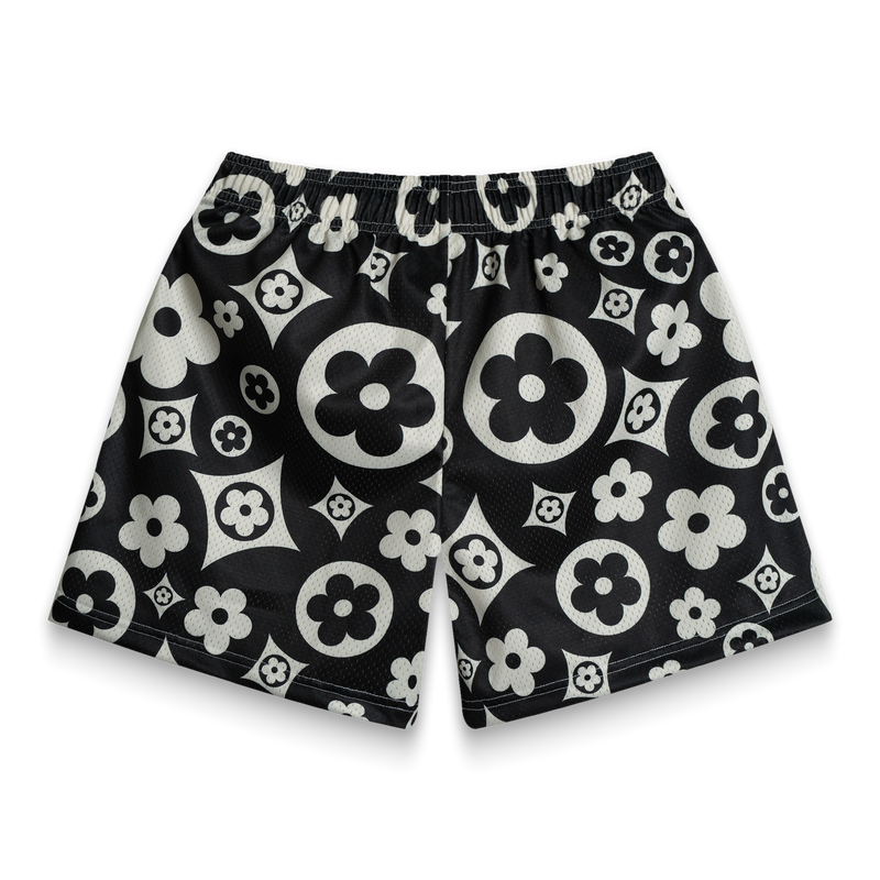 Bravest Studios Flower Shorts Black Cream