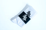 Lee Baron Core 'LB' Logo Socks - White/Black