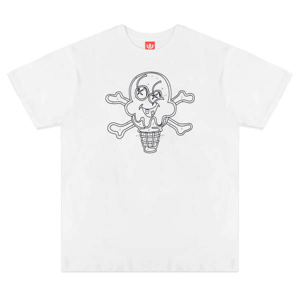ICE CREAM COLOR TIME SS TEE-WHITE-431-6201