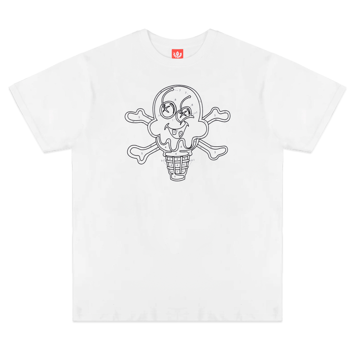 Ice Cream Color Time Ss Tee-White-431-6201