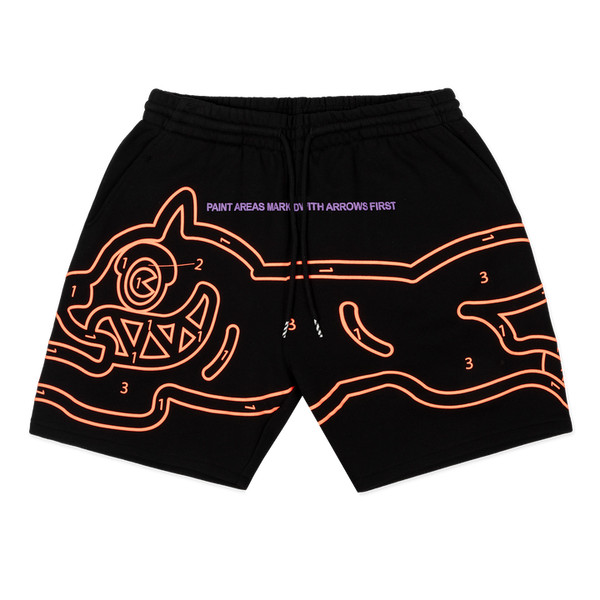 ICE CREAM OVER AND OUT SHORT-BLACK-431-6106