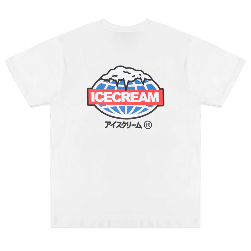 ICE CREAM COLD WORLD SS TEE-WHITE-431-7207