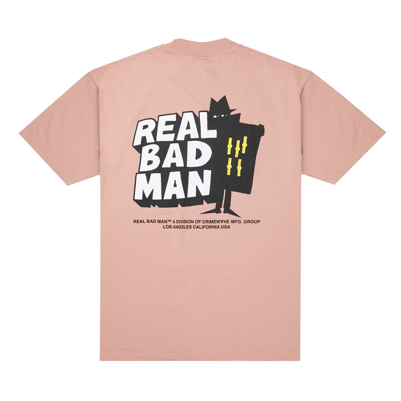 Real Bad Man Classic Ss Tee- Coral-Rbm1302701