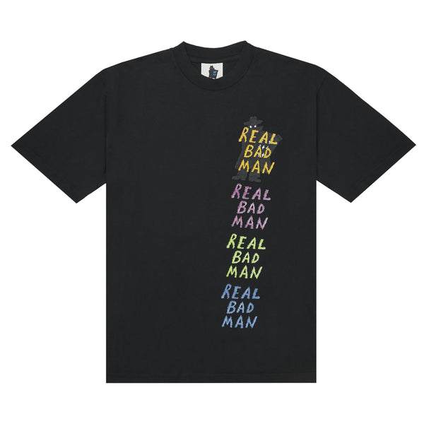 Real Bad Man Comix Ss Tee - Black- Rbm1300201