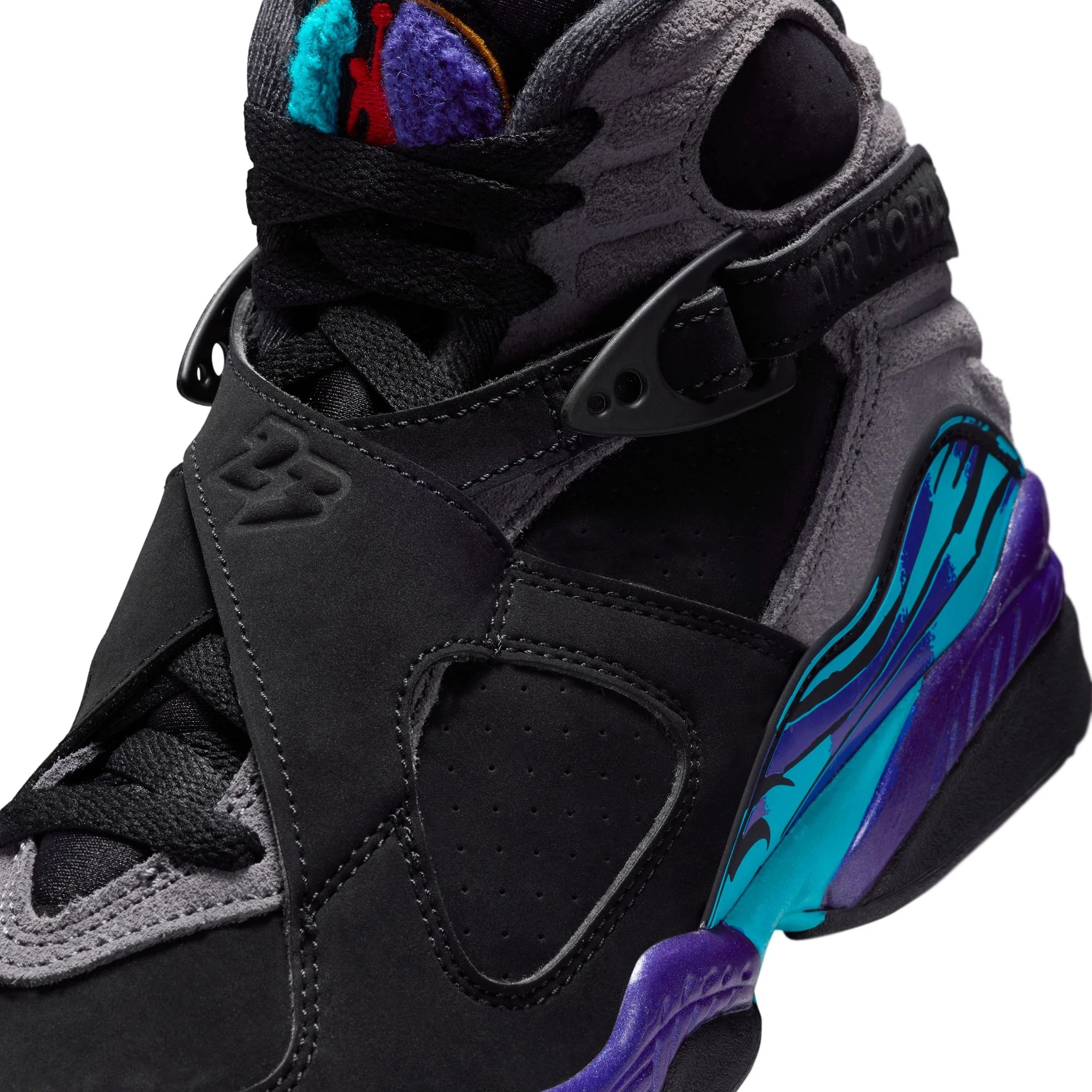 Grade School Jordan 8 Retro 'Aqua' - 305368-006