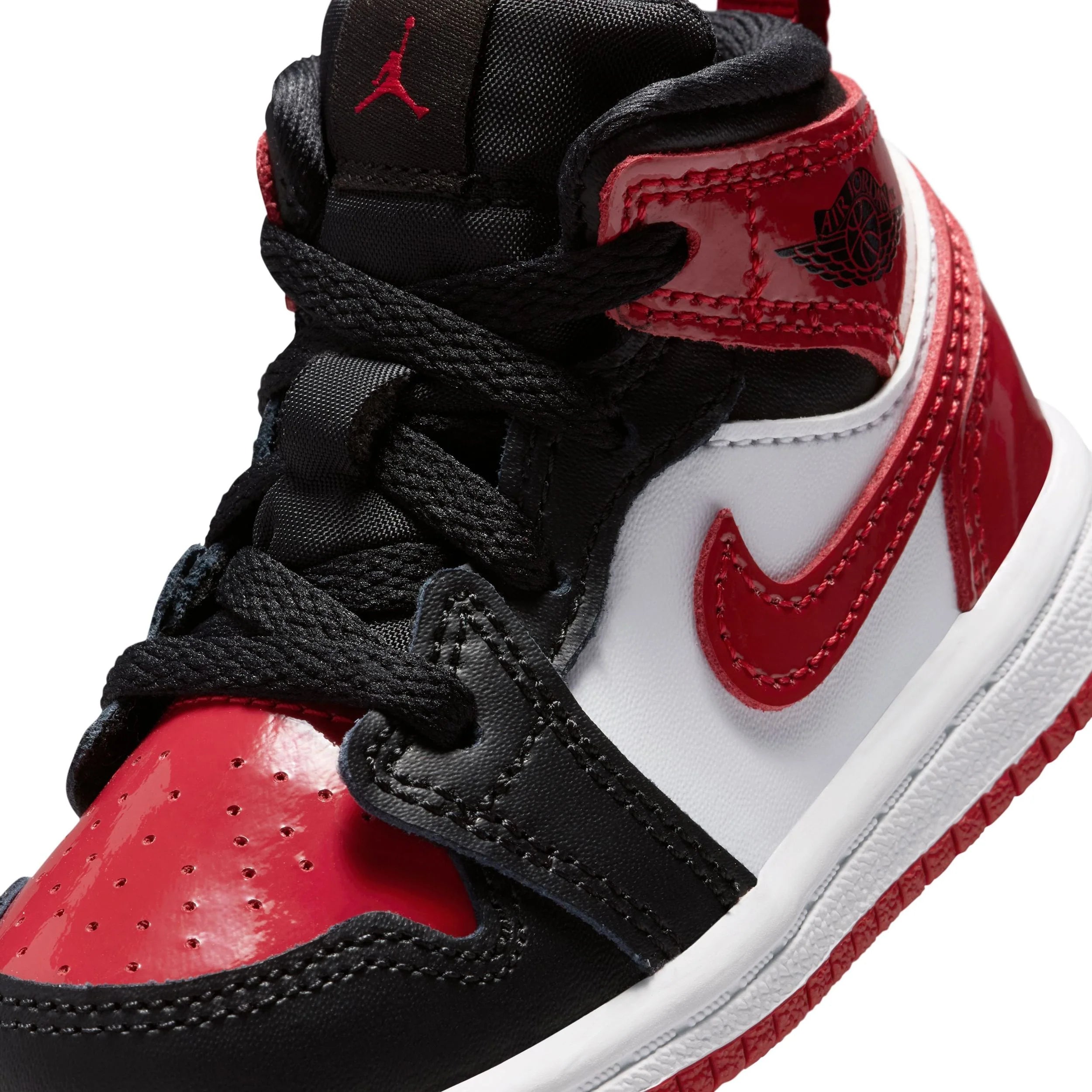 Toddler Jordan 1 Mid SE 'Black/Varsity Red' - HV4729-006