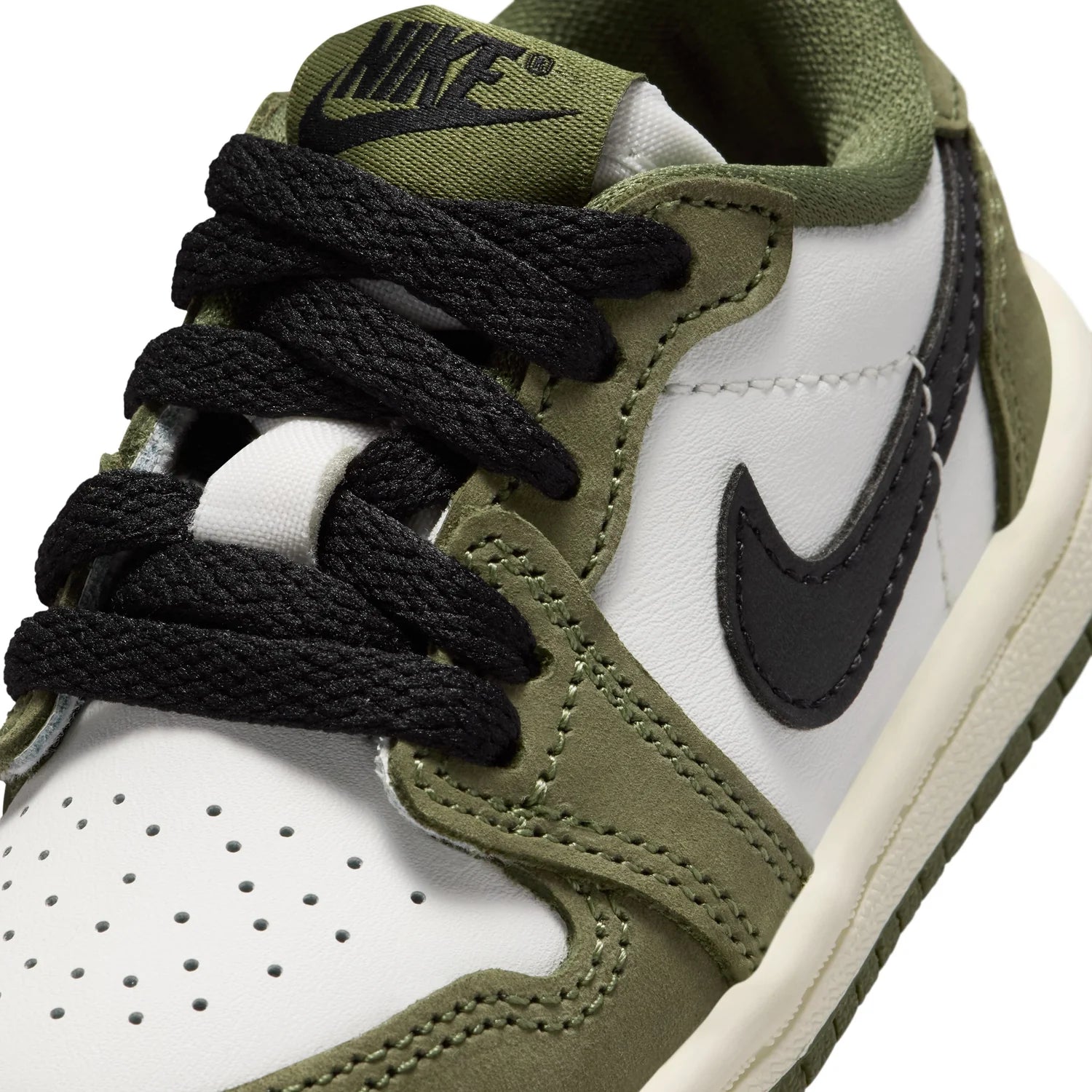 Toddler Jordan 1 Retro Low OG 'Medium Olive' - HQ6997-200