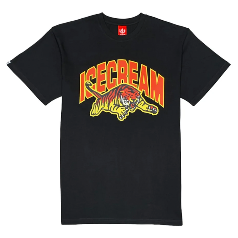 Ice Cream Tiger SS Tee-Black-441-6204