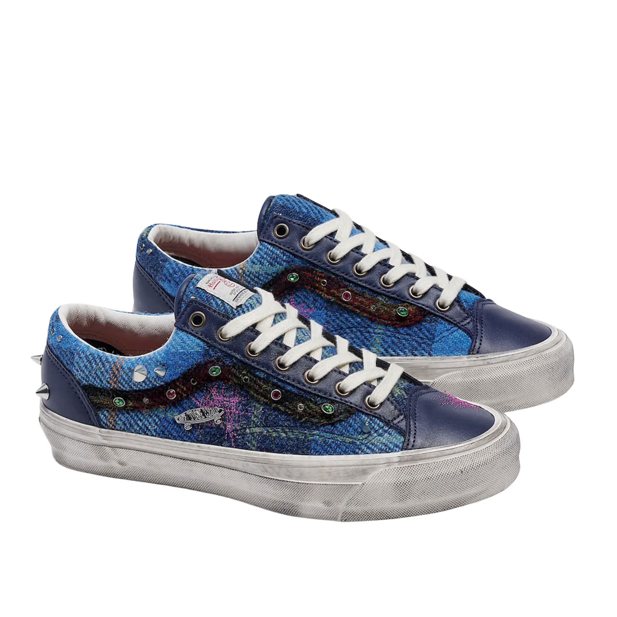 Men's Vans LX Old Skool 36 Harris Tweed 'NAVY/MULTI' - VN000E8VBIP1