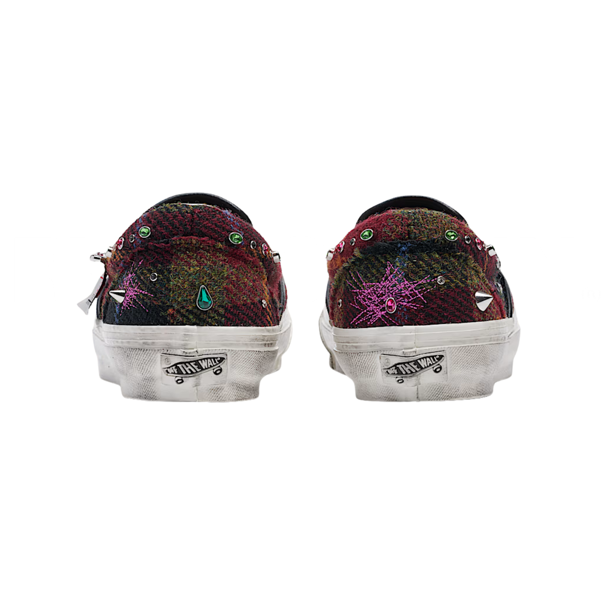 Men's Vans LX Classic Slip-On 98 Harris Tweed 'RED/M' - VN000E96BJN1