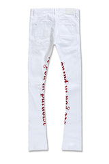 JORDAN CRAIG MARTIN STACKED - SEE YOU IN PARADISE DENIM (WHITE)-JTF1154A