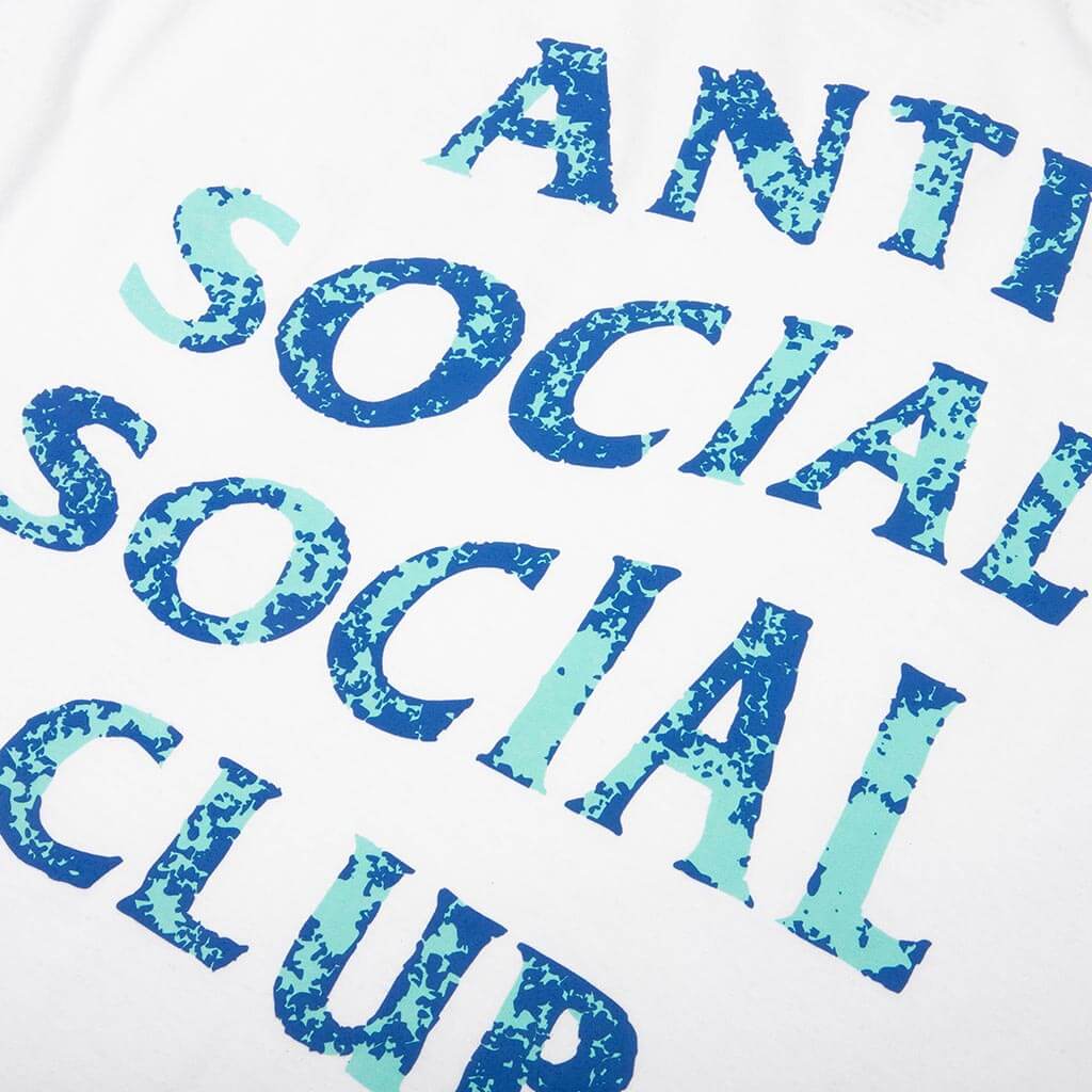 Anti Social Social Club Weathered Mind Games Tee-White - ASSCFW26SS14