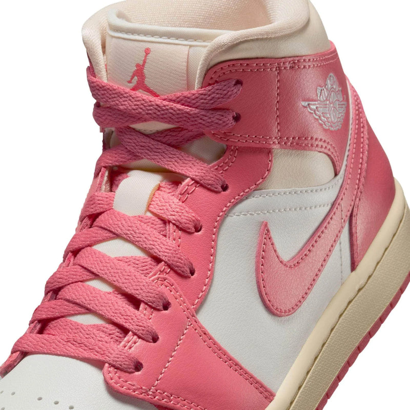 Wmns Air Jordan 1 Mid-Sail/pink Salt-guava Ice-muslin-BQ6472-109