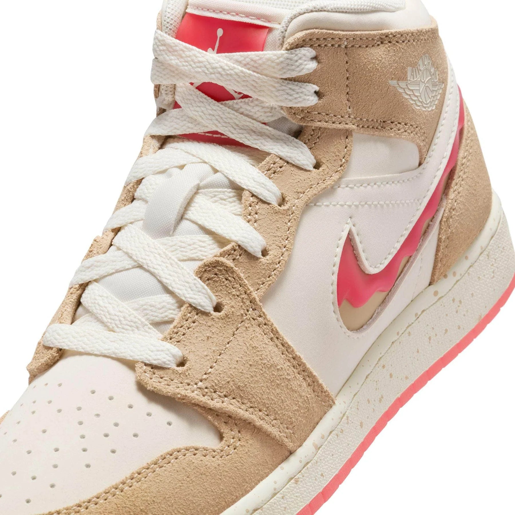 Grade School Air Jordan 1 Mid SE 'Peanut Butter & Jelly' - HJ5958-206