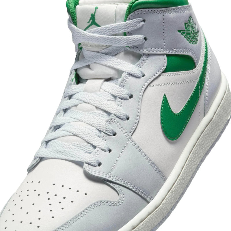 Air Jordan 1 Mid 'Summit White/pine Green-pure Platinum' -DQ8426-142